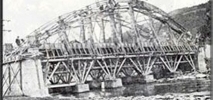 Construcción del nuevo puente de La Oscura  1928
